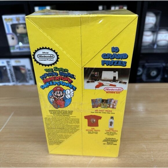 Vintage 1989 / 1990 Super Mario Bros. Dixie Pop-Up Dispenser & Cups w/ Stickers - Picture 4 of 6